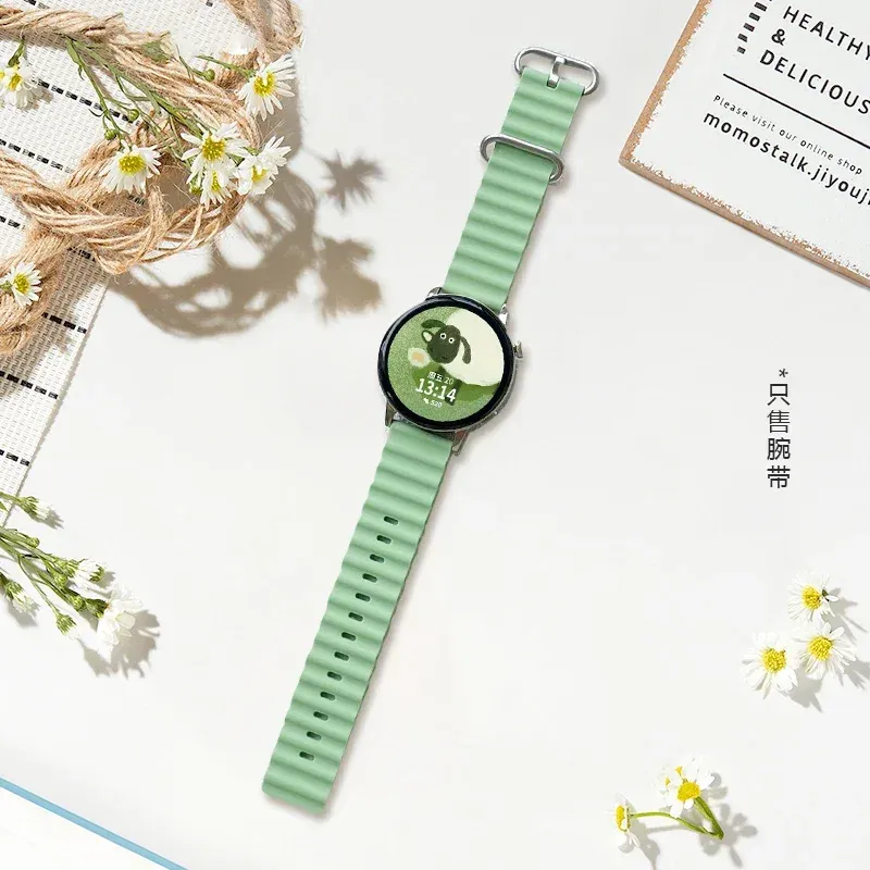Bracelet silicone océan 20 à 22 mm pour Samsung Galaxy