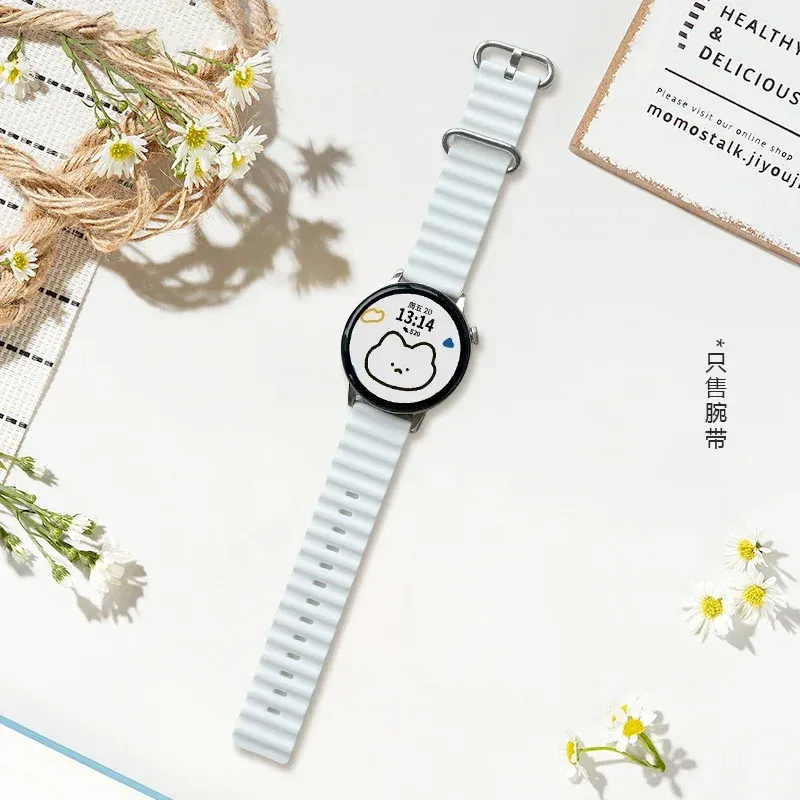 Bracelet silicone océan 20 à 22 mm pour Samsung Galaxy