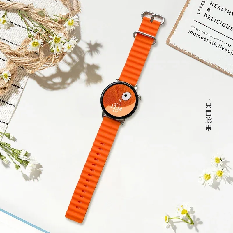 Bracelet silicone océan 20 à 22 mm pour Samsung Galaxy