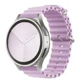 Bracelet silicone océan 20 à 22 mm pour Samsung Galaxy – Couleur du bracelet Light purple 20