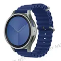 Bracelet silicone océan 20 à 22 mm pour Samsung Galaxy – Couleur du bracelet Midnight blue 03