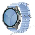 Bracelet silicone océan 20 à 22 mm pour Samsung Galaxy – Couleur du bracelet mist blue 12