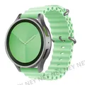 Bracelet silicone océan 20 à 22 mm pour Samsung Galaxy – Couleur du bracelet pistache 10