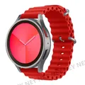 Bracelet silicone océan 20 à 22 mm pour Samsung Galaxy – Couleur du bracelet REd 04