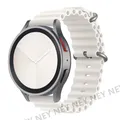 Bracelet silicone océan 20 à 22 mm pour Samsung Galaxy – Couleur du bracelet White 02