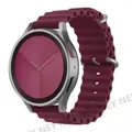 Bracelet silicone océan 20 à 22 mm pour Samsung Galaxy – Couleur du bracelet Wine red 15