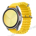 Bracelet silicone océan 20 à 22 mm pour Samsung Galaxy – Couleur du bracelet Yellow 05