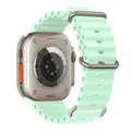 Bracelet silicone océan pour Apple Watch Ultra 40 à 49 mm – Couleur du bracelet 10 pistachios