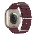 Bracelet silicone océan pour Apple Watch Ultra 40 à 49 mm – Couleur du bracelet 15 wine red