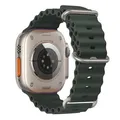 Bracelet silicone océan pour Apple Watch Ultra 40 à 49 mm – Couleur du bracelet 16 olive green
