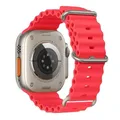 Bracelet silicone océan pour Apple Watch Ultra 40 à 49 mm – Couleur du bracelet 4 red
