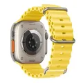 Bracelet silicone océan pour Apple Watch Ultra 40 à 49 mm – Couleur du bracelet 5 yellow
