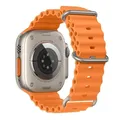Bracelet silicone océan pour Apple Watch Ultra 40 à 49 mm – Couleur du bracelet 8 orange