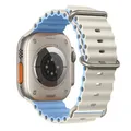 Bracelet silicone océan pour Apple Watch Ultra 40 à 49 mm – Couleur du bracelet ancient with fog