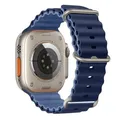 Bracelet silicone océan pour Apple Watch Ultra 40 à 49 mm – Couleur du bracelet blue with light b