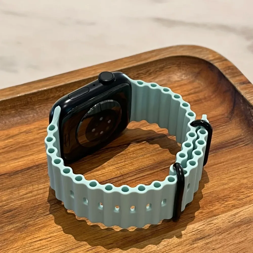 Bracelet silicone océan pour Apple Watch Ultra 40 à 49 mm