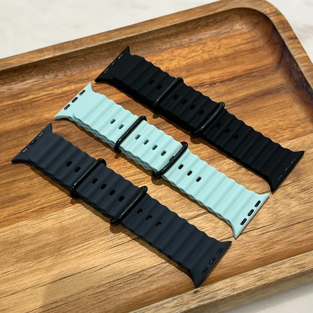 Bracelet silicone océan pour Apple Watch Ultra 40 à 49 mm