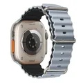 Bracelet silicone océan pour Apple Watch Ultra 40 à 49 mm – Couleur du bracelet Yao with black