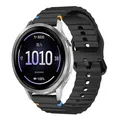 Bracelet silicone ondulé 18 à 22 mm Garmin Forerunner – Couleur du bracelet Black