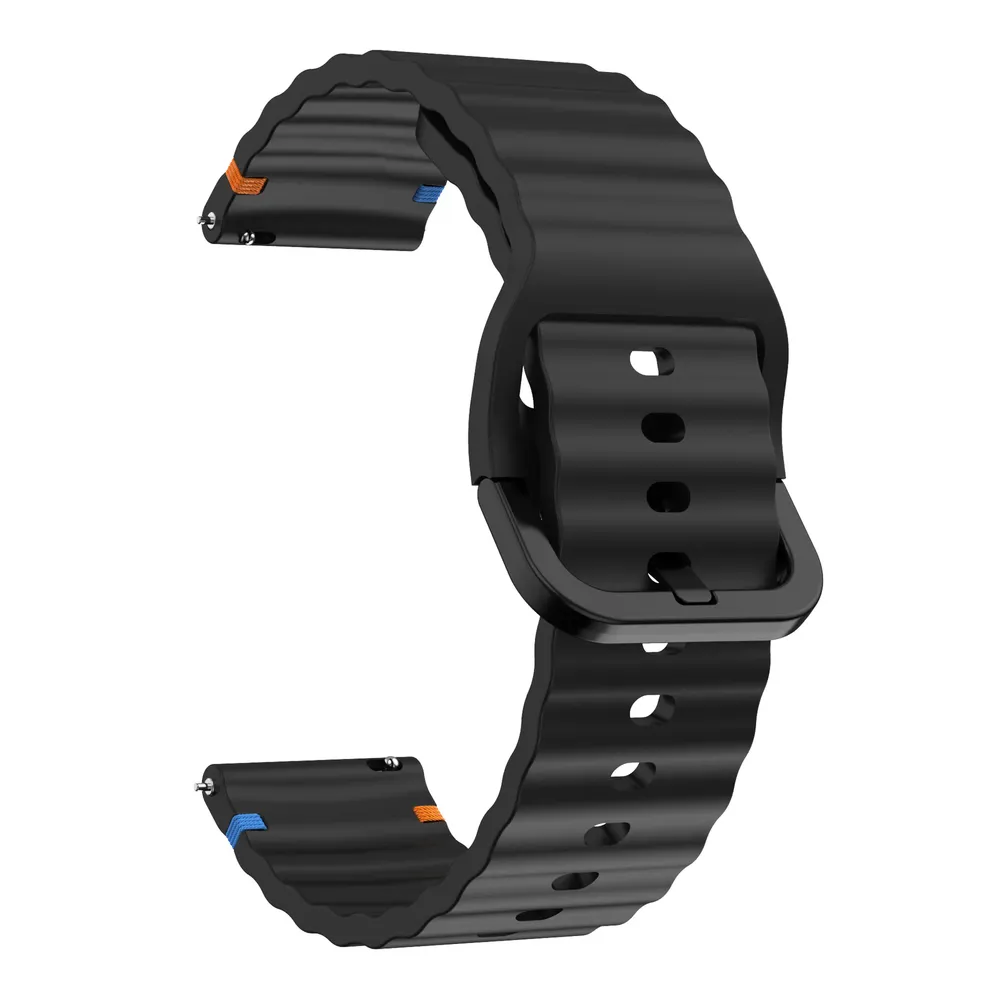 Bracelet silicone ondulé 18 à 22 mm Garmin Forerunner