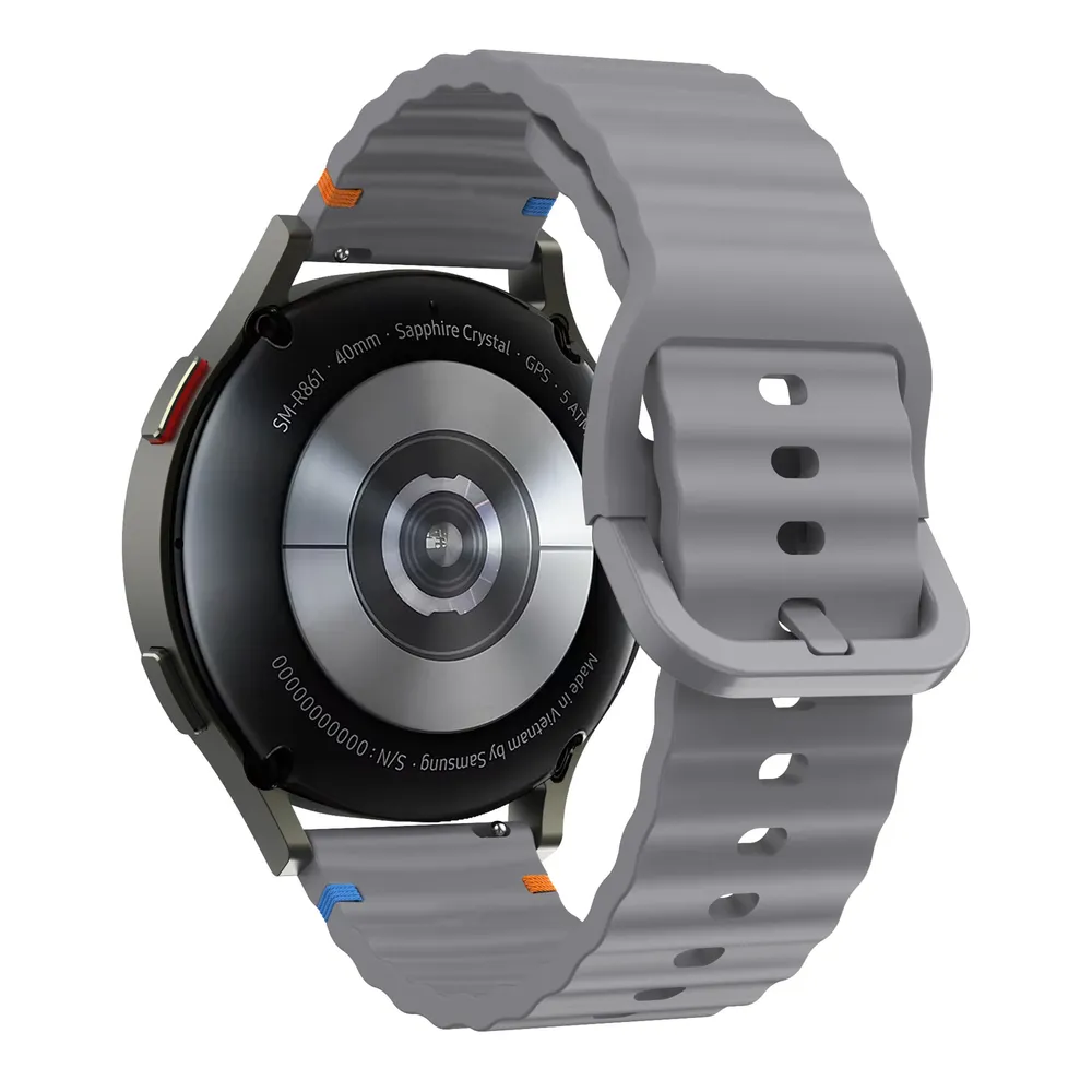 Bracelet silicone ondulé 18 à 22 mm Garmin Forerunner