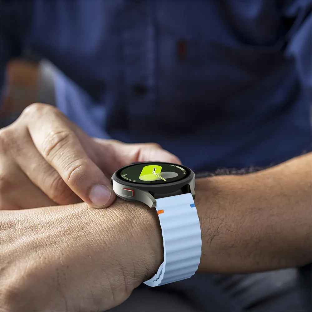 Bracelet silicone ondulé 18 à 22 mm Garmin Forerunner