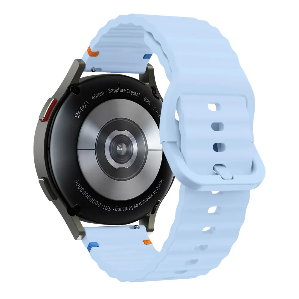 Bracelet silicone ondulé 18 à 22 mm Garmin Forerunner