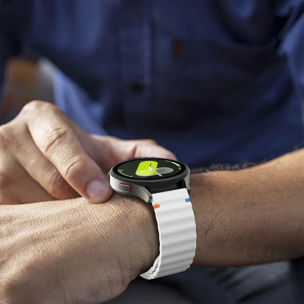 Bracelet silicone ondulé 18 à 22 mm Garmin Forerunner