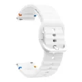 Bracelet silicone ondulé 20 et 22 mm Amazfit GTR GTS – Couleur du bracelet BLANC