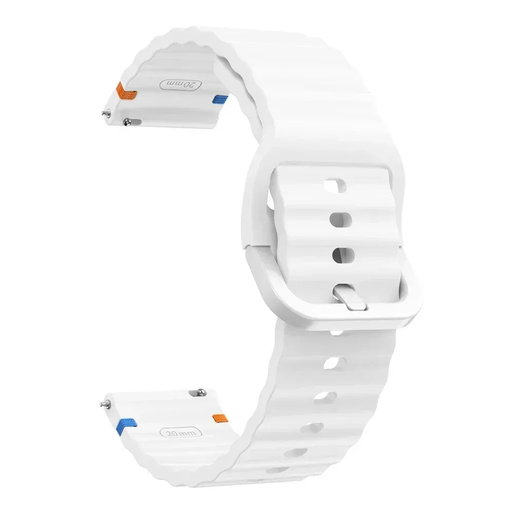 Bracelet silicone ondulé 20 et 22 mm Amazfit GTR GTS