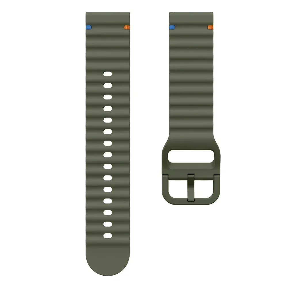 Bracelet silicone ondulé 20 et 22 mm Amazfit GTR GTS