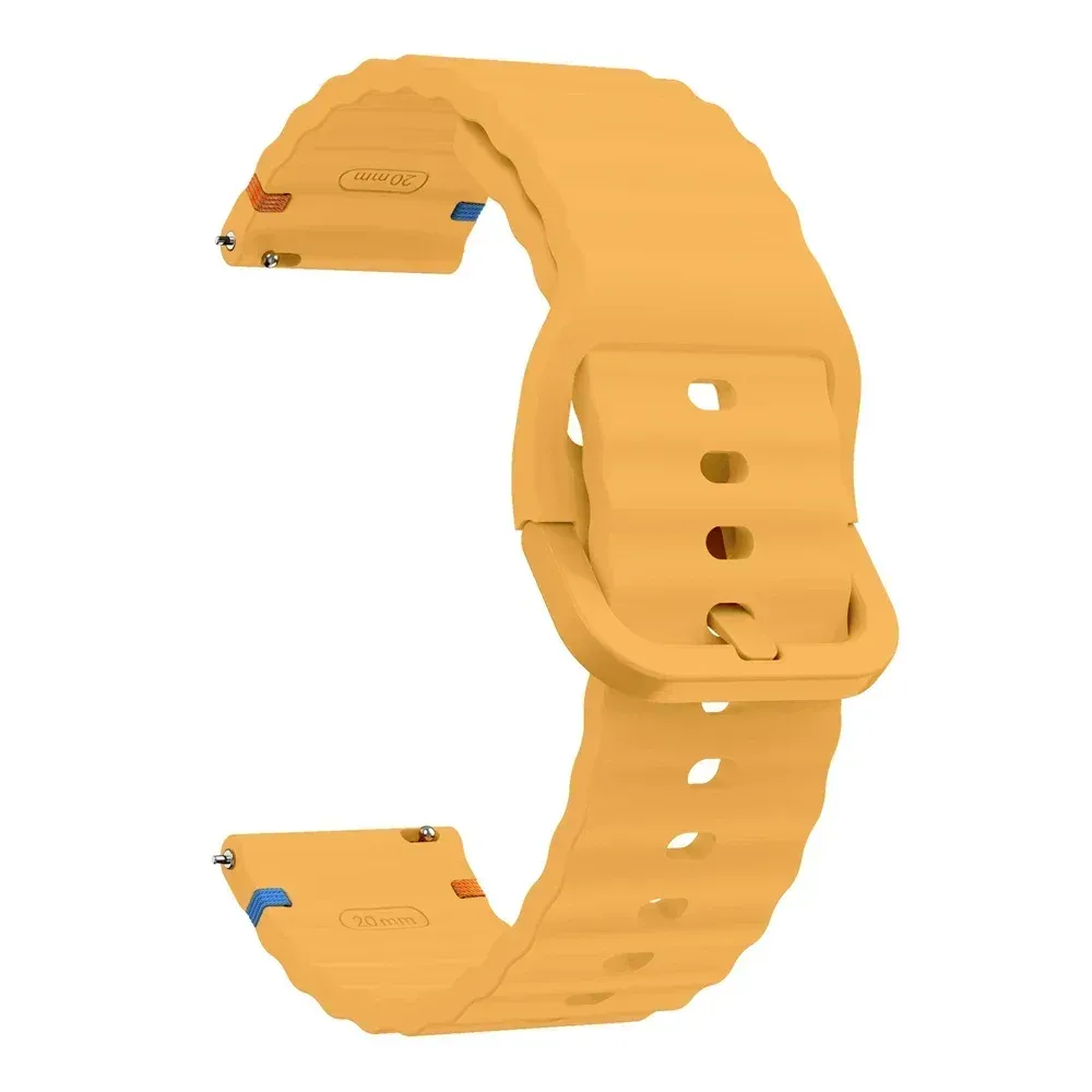 Bracelet silicone ondulé 20 et 22 mm Amazfit GTR GTS
