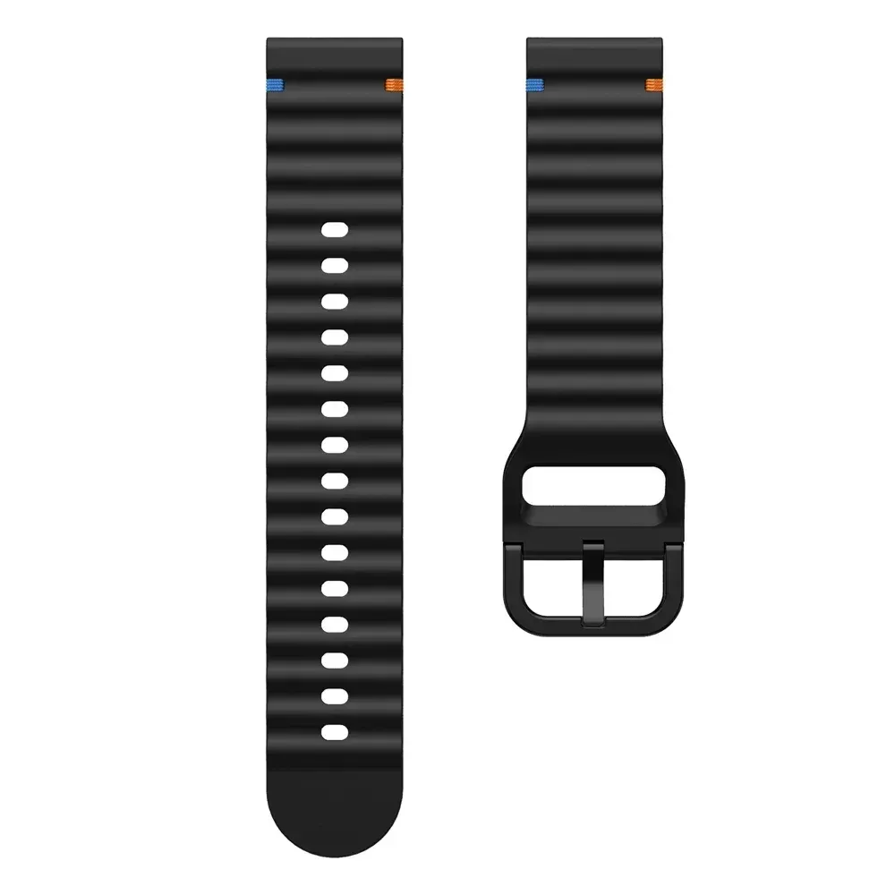 Bracelet silicone ondulé 20 et 22 mm Amazfit GTR GTS
