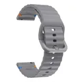 Bracelet silicone ondulé 20 et 22 mm Amazfit GTR GTS – Couleur du bracelet gris