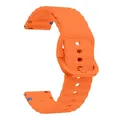 Bracelet silicone ondulé 20 et 22 mm Amazfit GTR GTS – Couleur du bracelet orange
