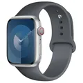 Bracelet silicone pour Apple Watch 38 à 49 mm – Couleur du bracelet 15 gray
