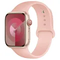Bracelet silicone pour Apple Watch 38 à 49 mm – Couleur du bracelet 19 pink sand