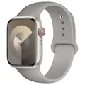 Bracelet silicone pour Apple Watch 38 à 49 mm – Couleur du bracelet 23 stone gray