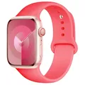 Bracelet silicone pour Apple Watch 38 à 49 mm – Couleur du bracelet 32 Coral red