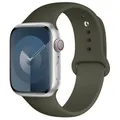 Bracelet silicone pour Apple Watch 38 à 49 mm – Couleur du bracelet 34 dark olive