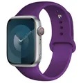 Bracelet silicone pour Apple Watch 38 à 49 mm – Couleur du bracelet 45 Deep purple