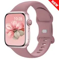 Bracelet silicone pour Apple Watch 38 à 49 mm – Couleur du bracelet 48 Smokey