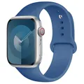 Bracelet silicone pour Apple Watch 38 à 49 mm – Couleur du bracelet 68 Linen Blue