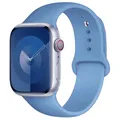 Bracelet silicone pour Apple Watch 38 à 49 mm – Couleur du bracelet 75 Mist Blue
