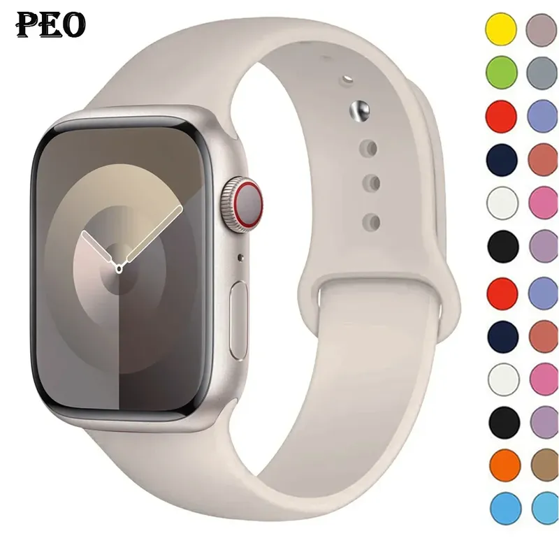 Bracelet silicone pour Apple Watch 38 à 49 mm
