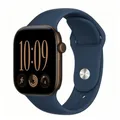 Bracelet silicone pour Apple Watch 38 à 49 mm – Couleur du bracelet abyss blue