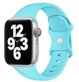Bracelet silicone pour Apple Watch 38 à 49 mm – Couleur du bracelet Aquamarine 24