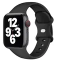 Bracelet silicone pour Apple Watch 38 à 49 mm – Couleur du bracelet Black 07