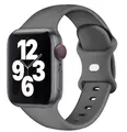 Bracelet silicone pour Apple Watch 38 à 49 mm – Couleur du bracelet Black gray 04