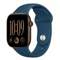 Bracelet silicone pour Apple Watch 38 à 49 mm – Couleur du bracelet Cobalt blue